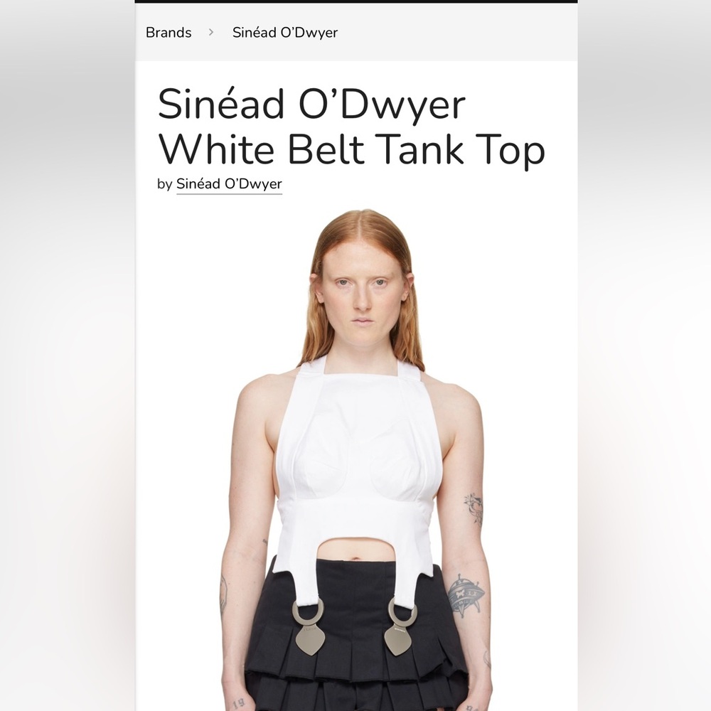 Sinead O’Dwyer Belt Tank Top